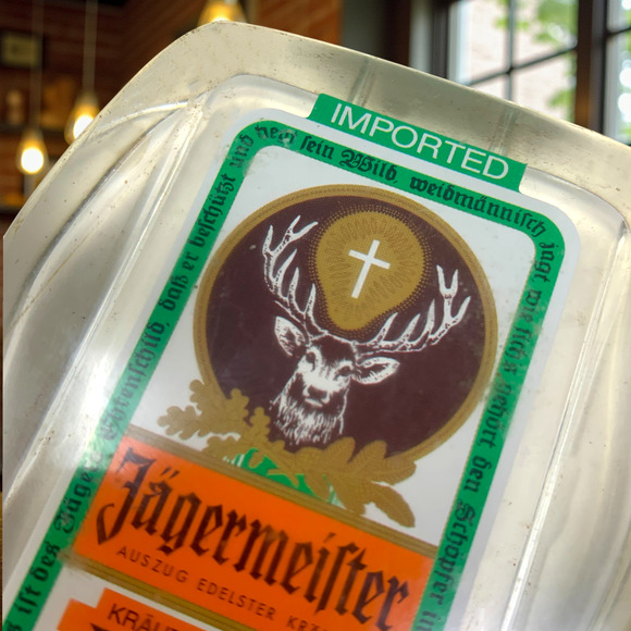 Vintage JAGERMEISTER West Germany Imported Threaded Tap Handle Dispenser Lucite - Picture 2 of 7